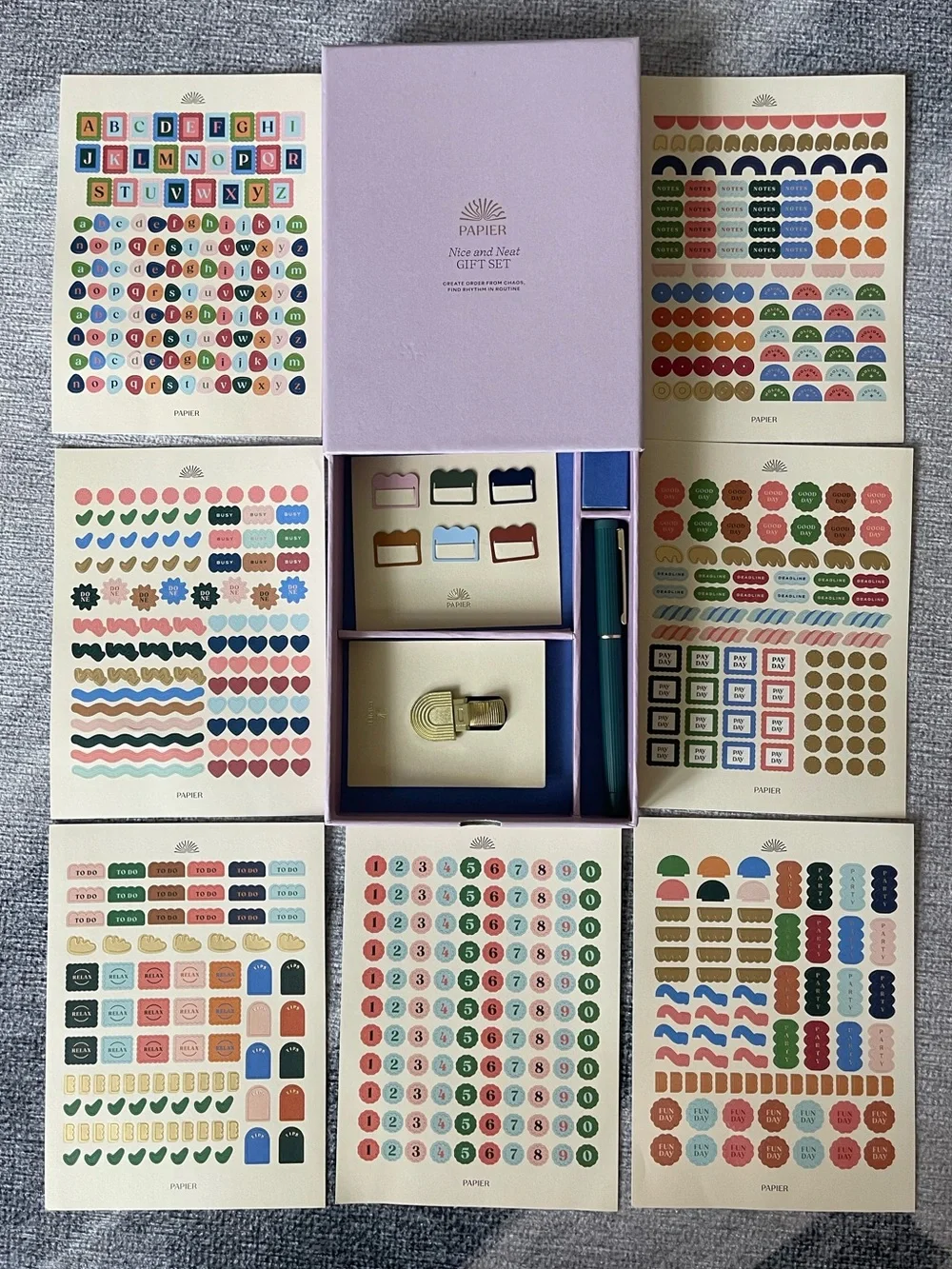 Papier Nice and Neat Gift Set for Planner